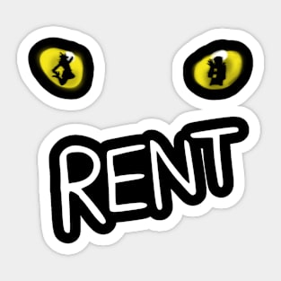 CATS (a la "Rent") (Non-Distressed) Sticker